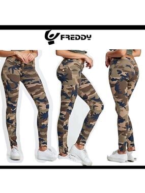 Freddy WR.Up green brown camo legging pants Sz XL NWOT new without tag